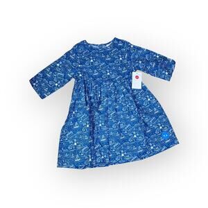 Smiling Button New Winnie Dress In By The Sea